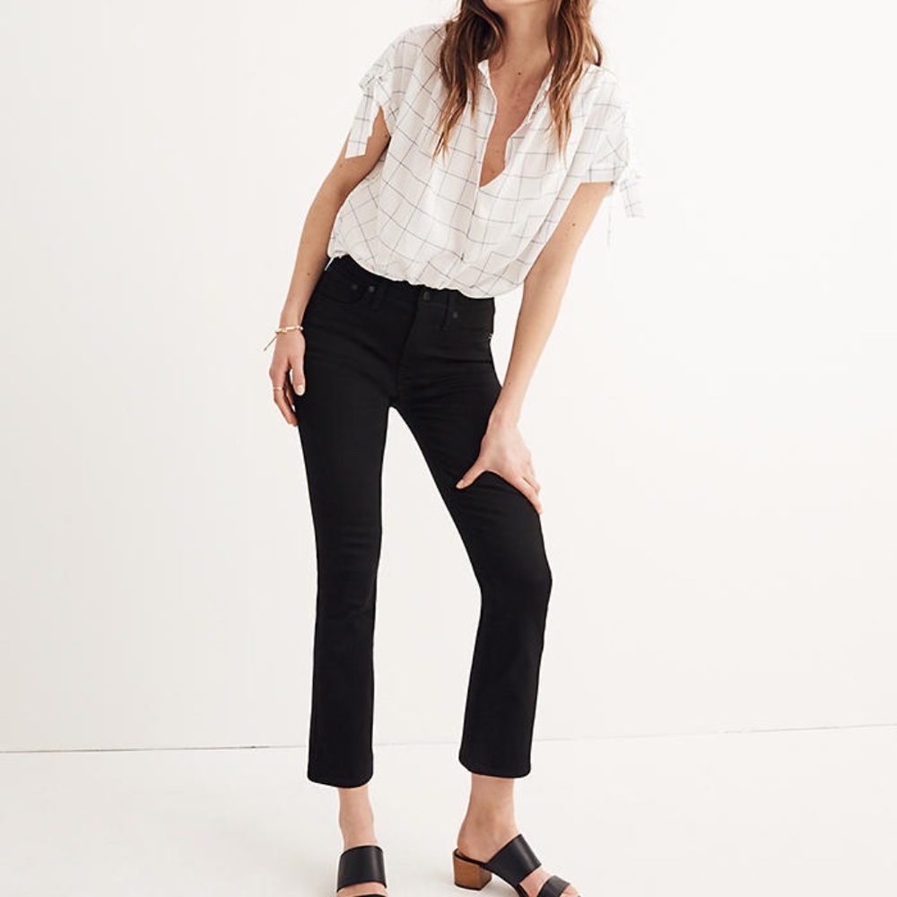 COPY - Madewell Cali Demi-Boot Jeans in Black Frost